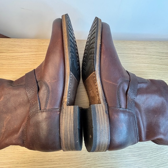 Frye Veronica Booties Short Tenora Redwood Color Leather Womans 9 - Picture 7 of 10